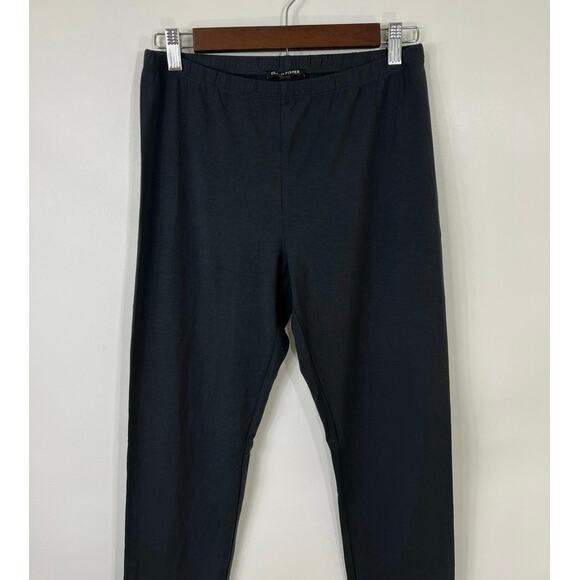 Eileen Fisher Black Stretch Tencel Ankle Leggings size Small - Picture 4 of 12